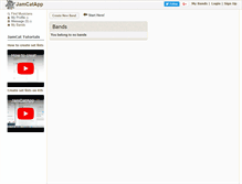 Tablet Screenshot of jamcatapp.com